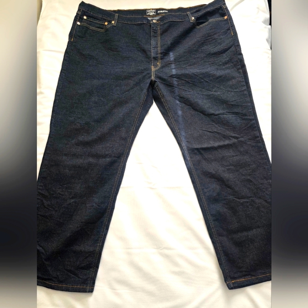 Levi's Signature Gold Athletic Dark Blue Denim Jeans- Men's Big & Tall 50x30